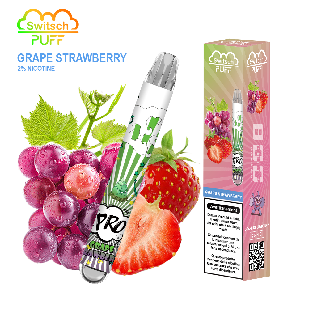 TRAUBE ERDBEERE - Switsch PUFF 2%