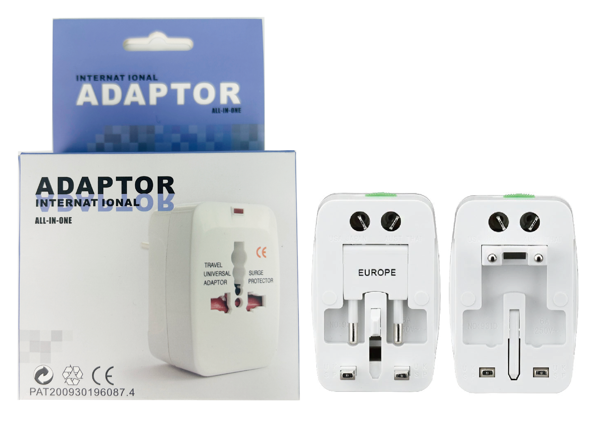 Adaptateur de Voyage Universel Tout-en-Un - Prise Internationale avec Protection Anti-Surtension