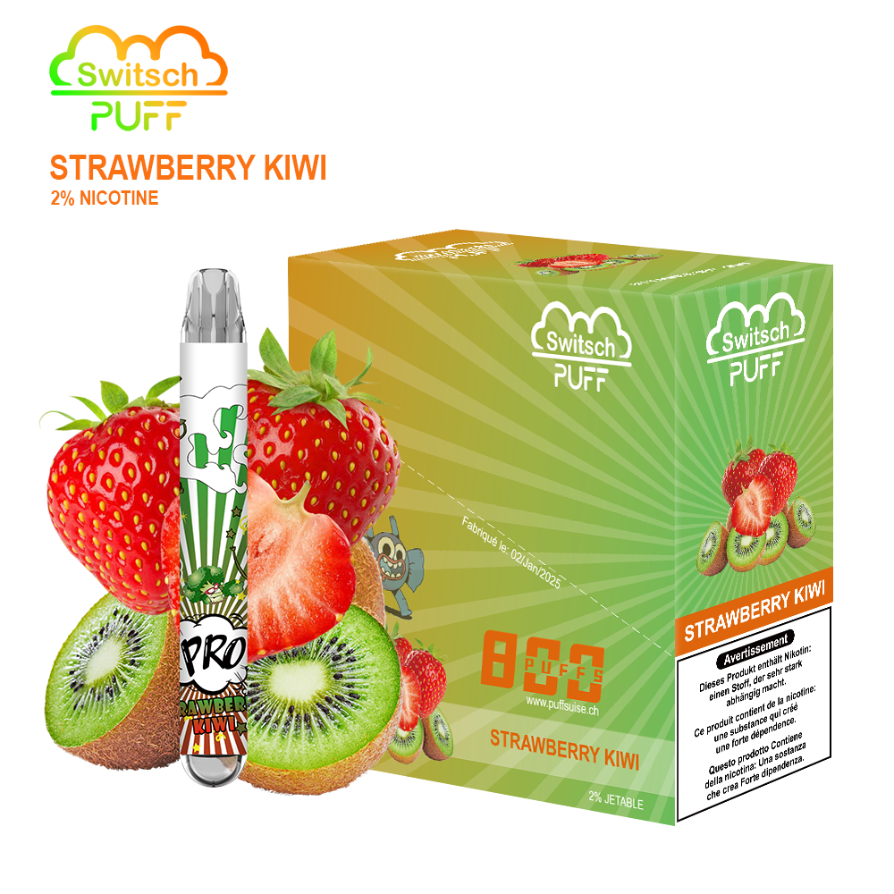 ERDBEERE KIWI - Switsch PUFF 2%
