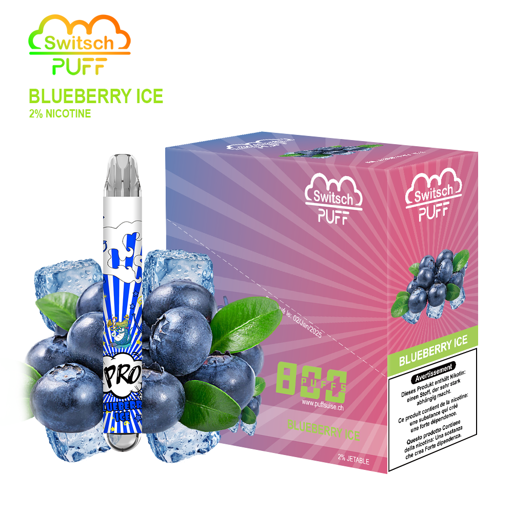 BLAUBEER-EIS - Switsch PUFF 2%
