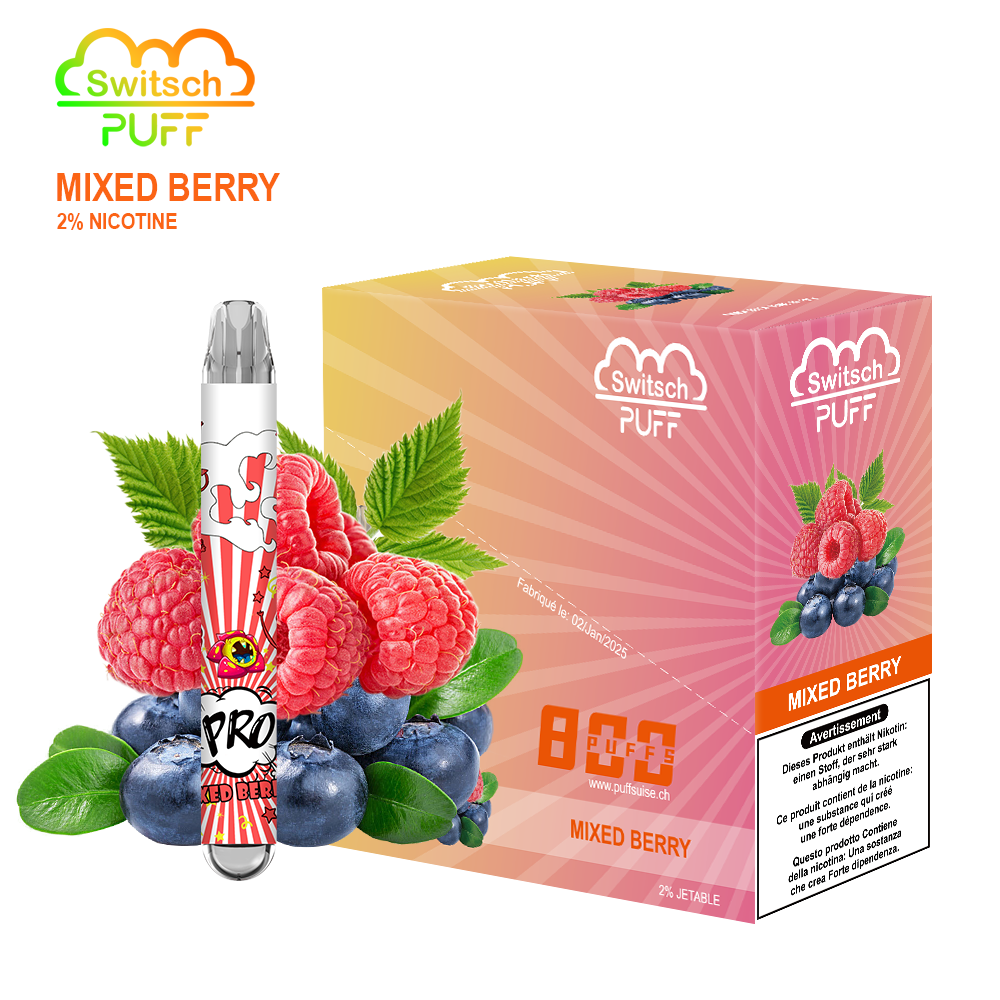 MIXED BERRY - Switsch PUFF 2%