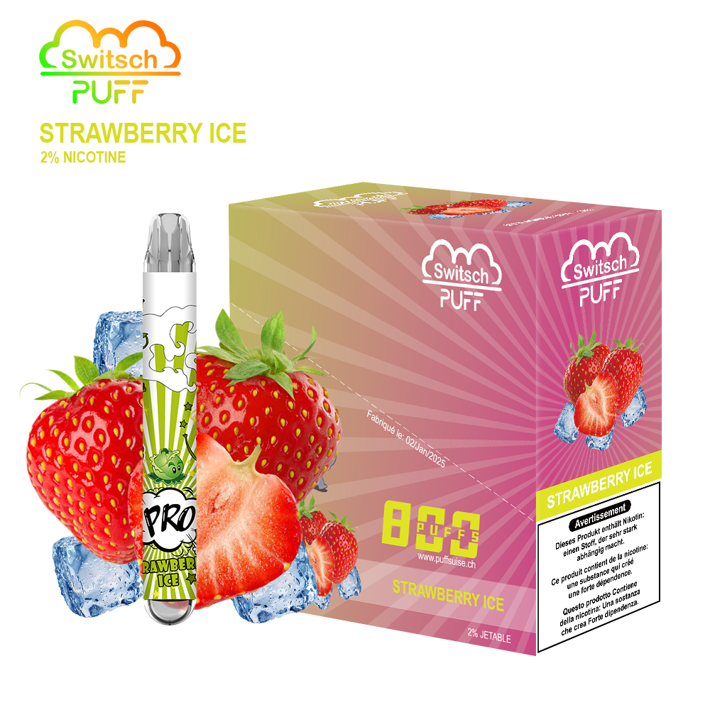ERDBEEREIS - Switsch PUFF 2%