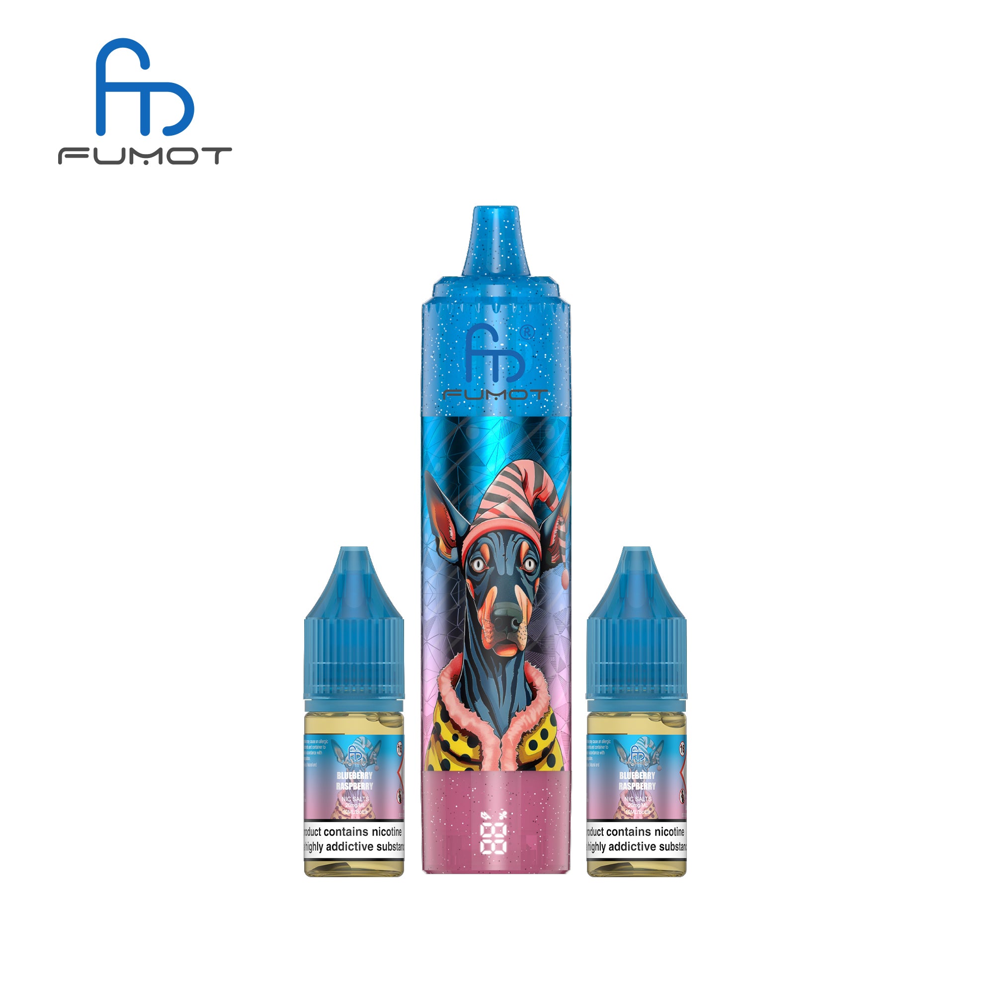 Blueberry Raspberry - CIGARETTE ÉLECTRONIQUES RECHARGEABLE - Fumot Doberman