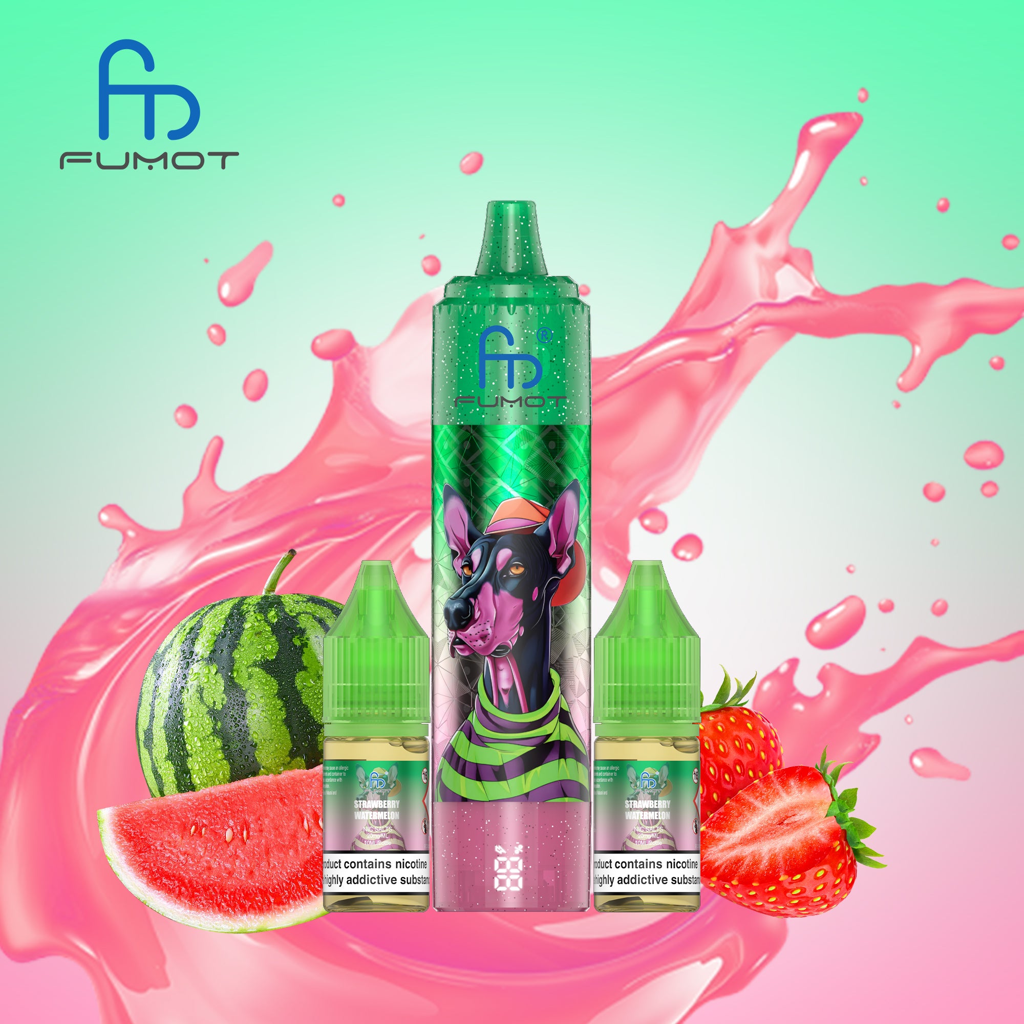 Strawberry Watermelon - Rechargeable Electronic Cigarettes - Fumot Doberman