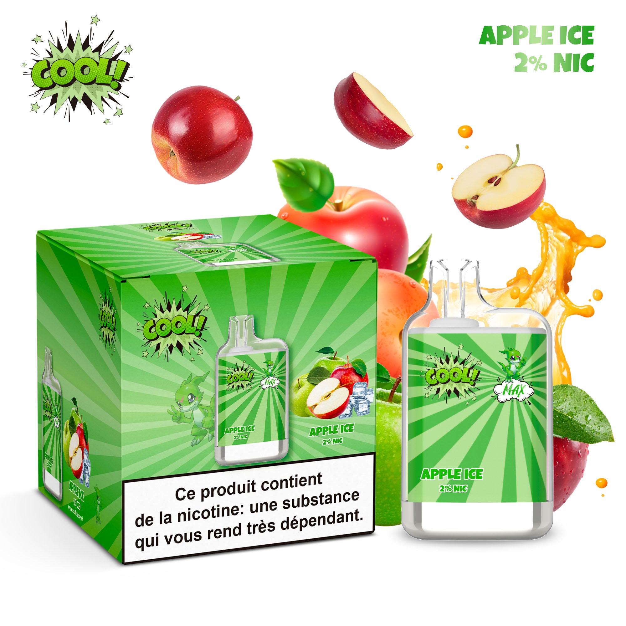 APPLE ICE - PUFF COOL 2%