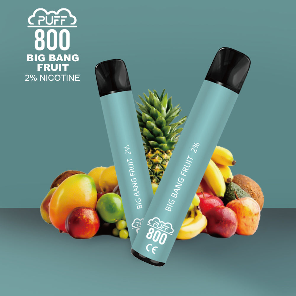 Vape jetable avec nicotine - Puff 800 - Big Bang Fruit | puff 800 2%,puff8002%