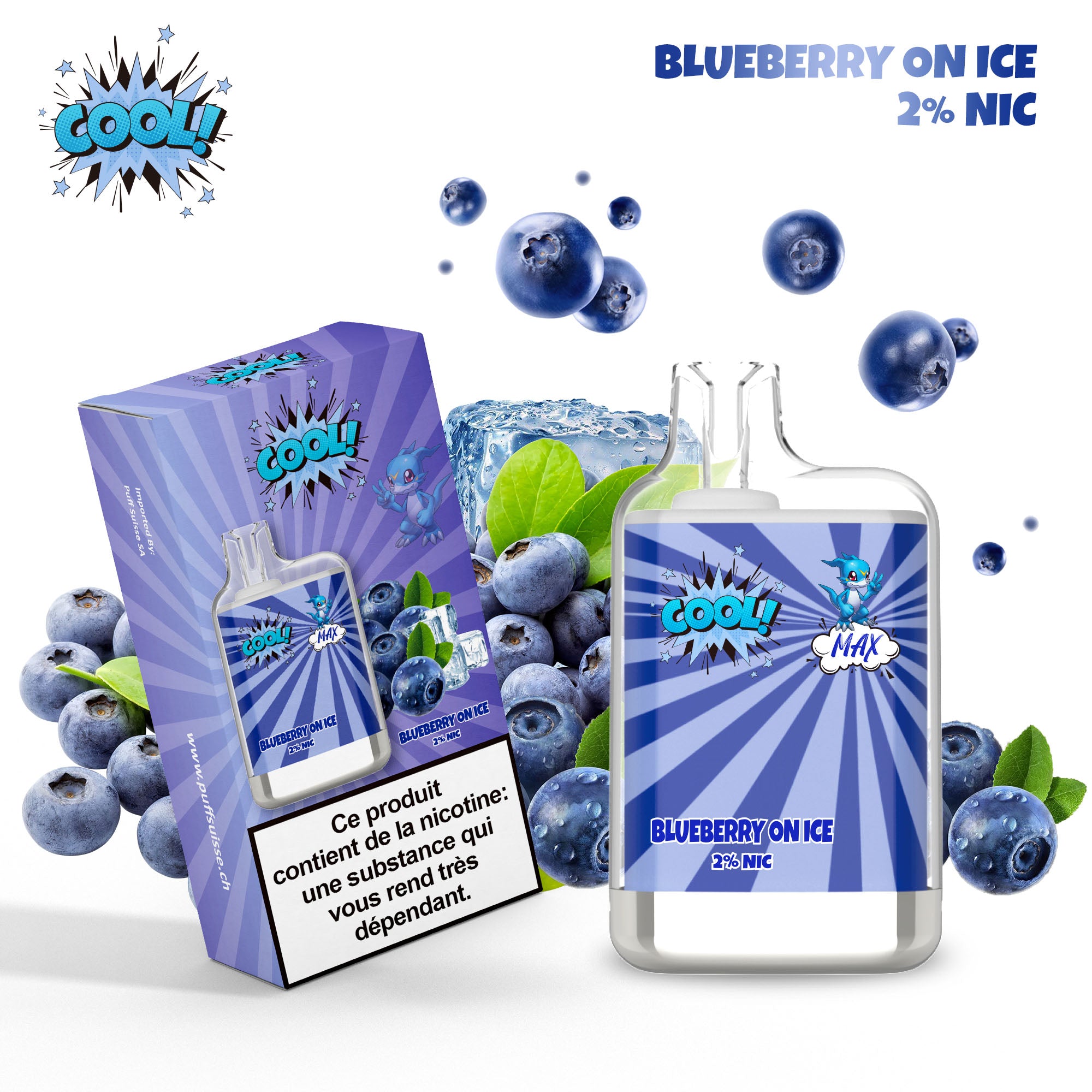 BLUEBERRY ON ICE - PUFF COOL 2%