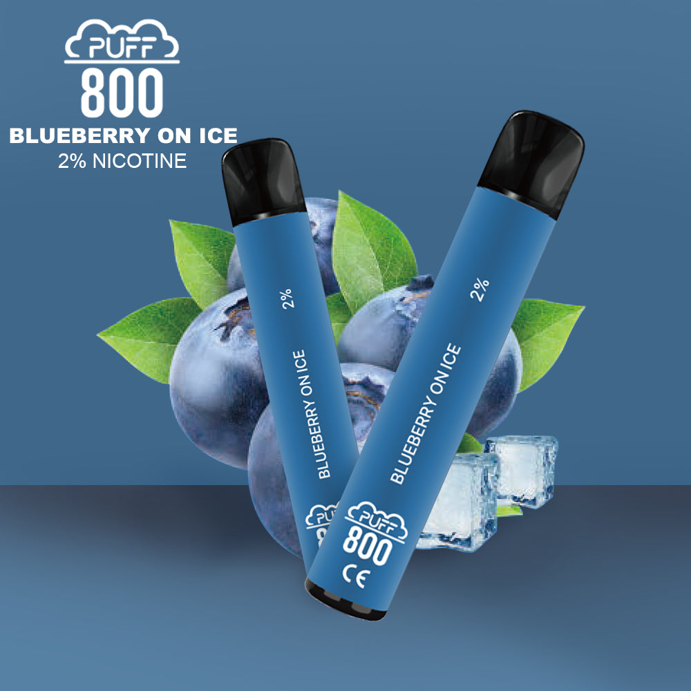 Vape jetable avec nicotine - Puff 800 - Blueberry on Ice | puff 800 2%,puff8002%