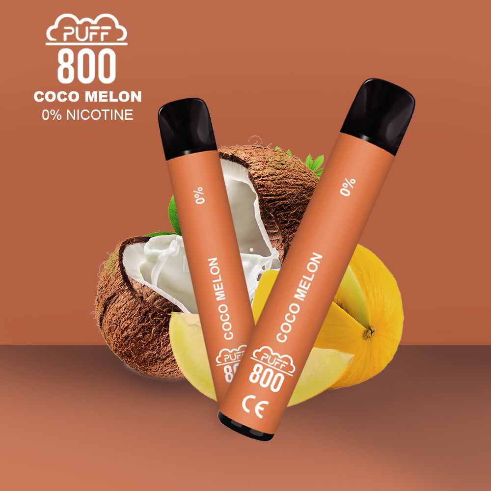 COCO MELON - PUFF 800 0% | puff 0%,puff 800 2% nicotine,zero nicotine