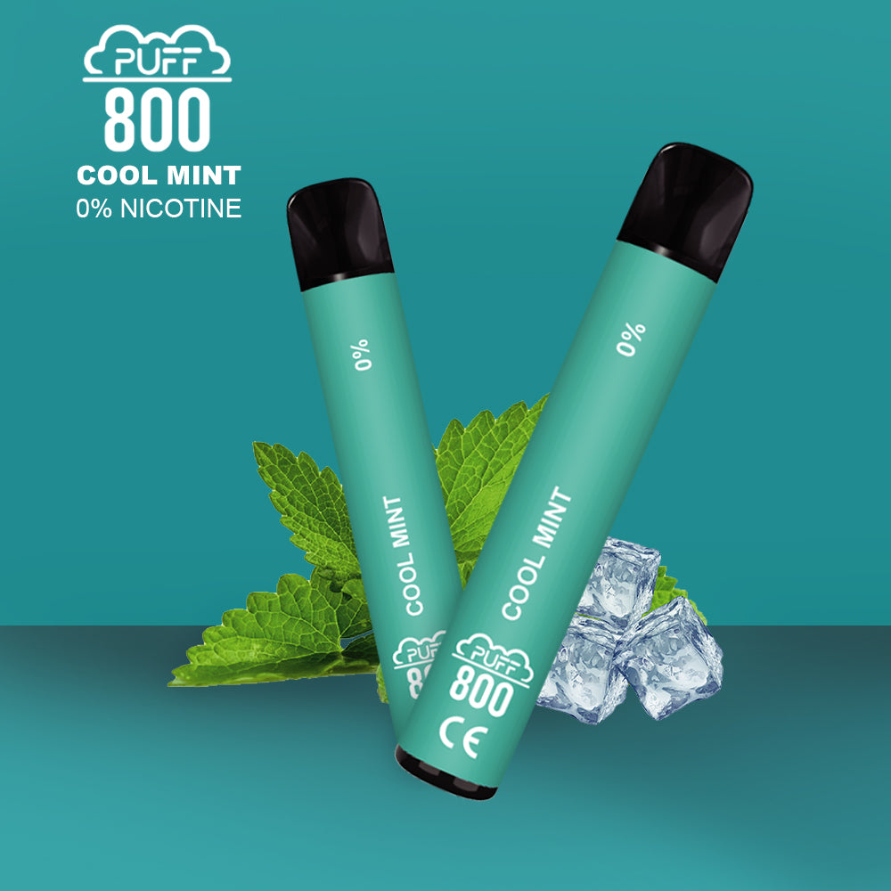 COOL MINT - PUFF 800 0% | puff 0%,puff 800 2% nicotine,zero nicotine
