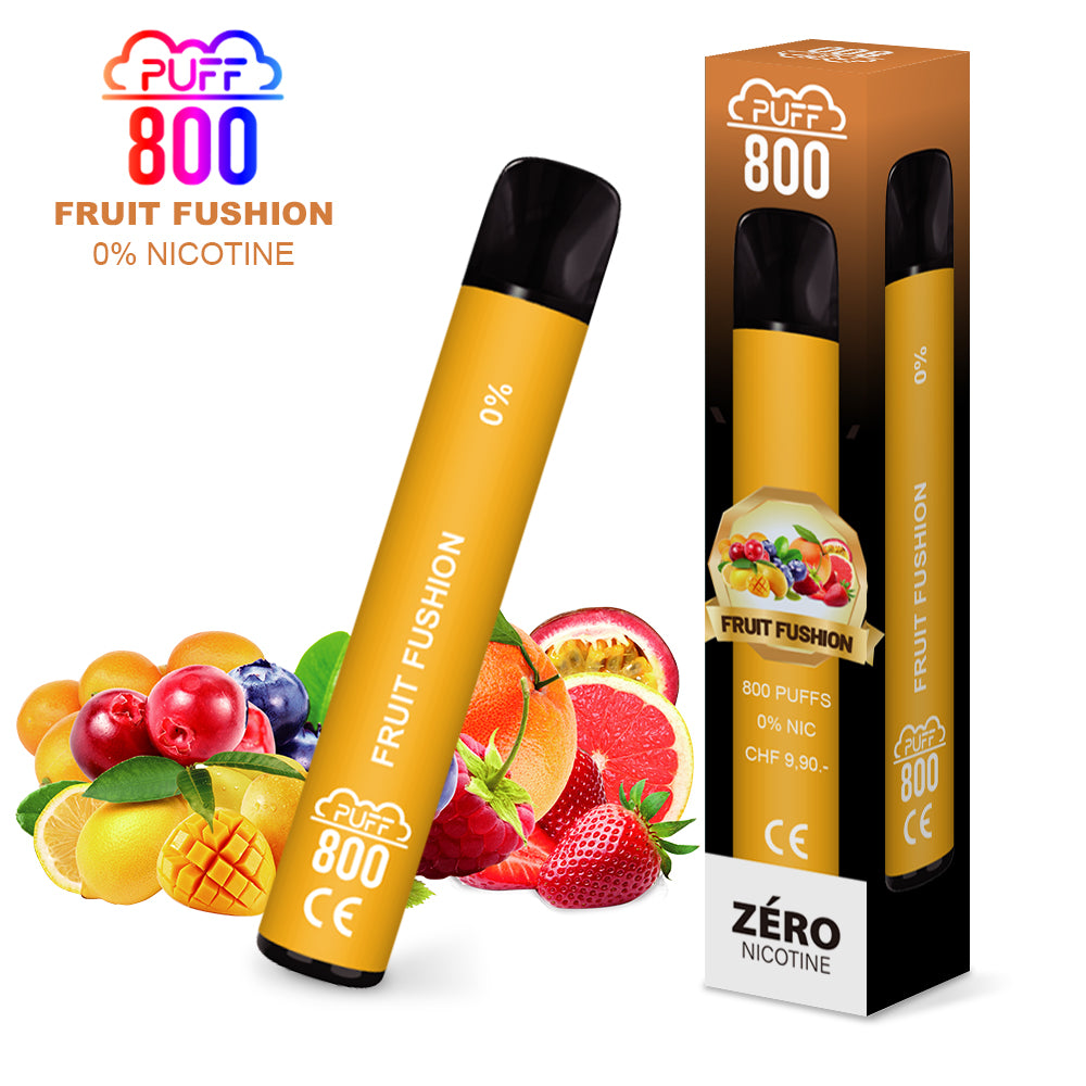 FRUIT FUSHION - PUFF 800 0% | puff 0%,puff 800 2% nicotine,zero nicotine