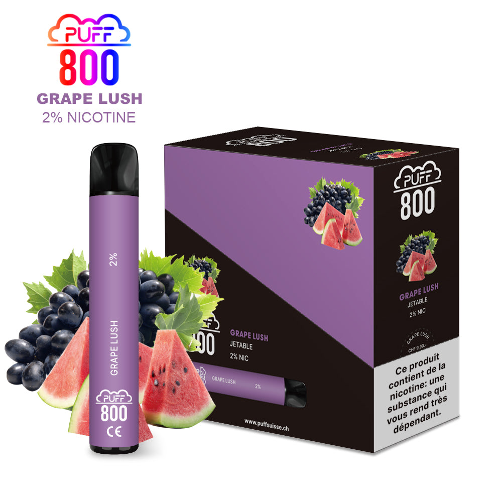 GRAPE LUSH - Puff 800 2% | puff 800 2%,puff 800 2% nicotine,puff8002%