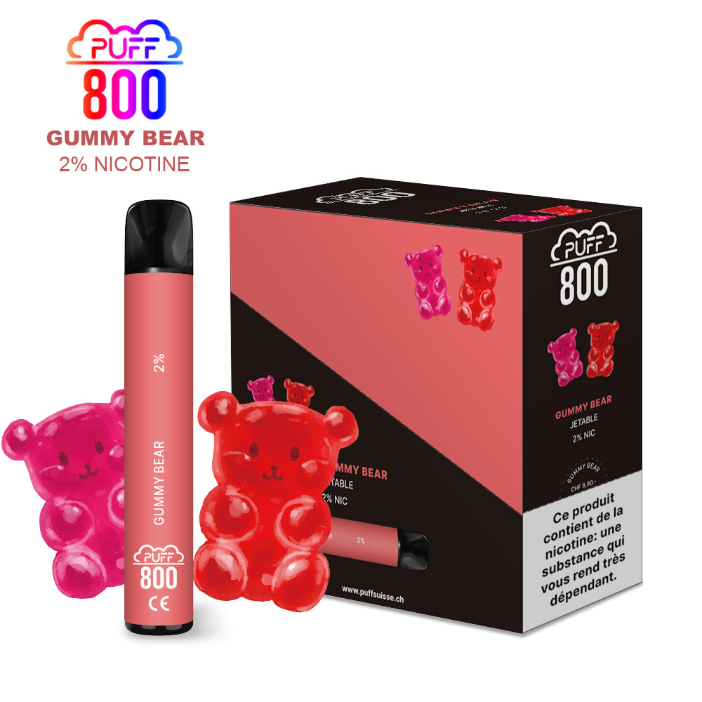 GUMMY BEAR - Puff 800 2% | puff 800 2%,puff 800 2% nicotine,puff8002%