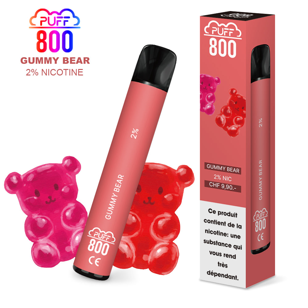 GUMMY BEAR - Puff 800 2% | puff 800 2%,puff 800 2% nicotine,puff8002%