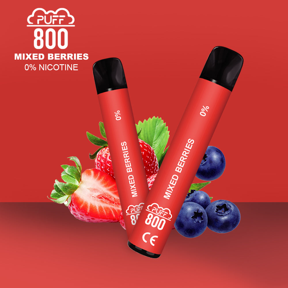Mixed Berries - PUFF 800 0% | puff 0%,puff 800 2% nicotine,zero nicotine
