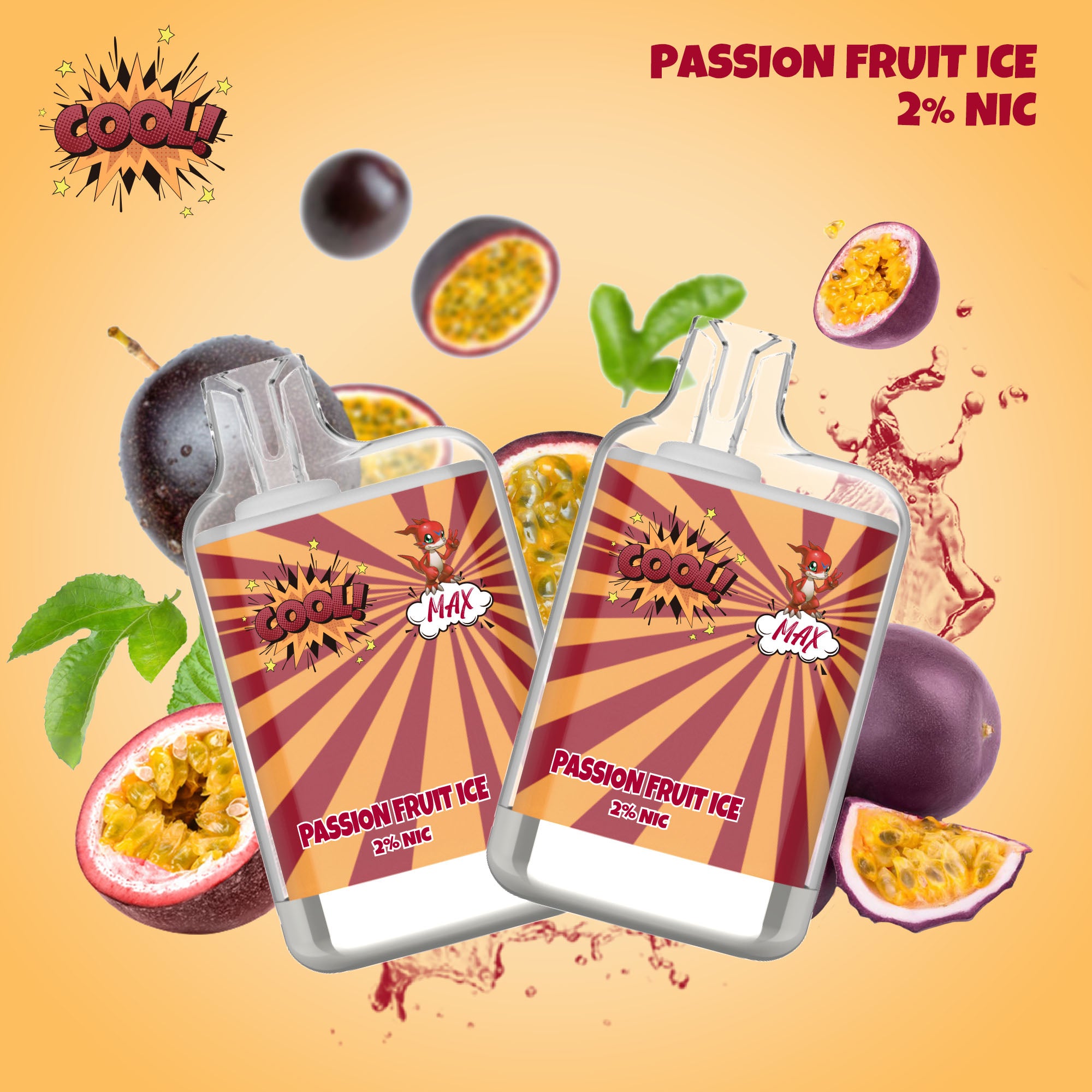 PASSION FRUIT ICE - PUFF COOL 2%