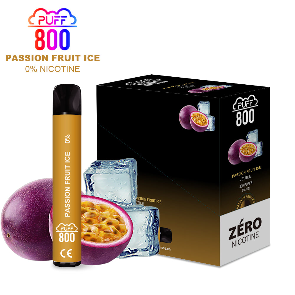 PASSION FRUIT ICE - PUFF 800 0% | puff 0%,puff 800 2% nicotine,zero nicotine