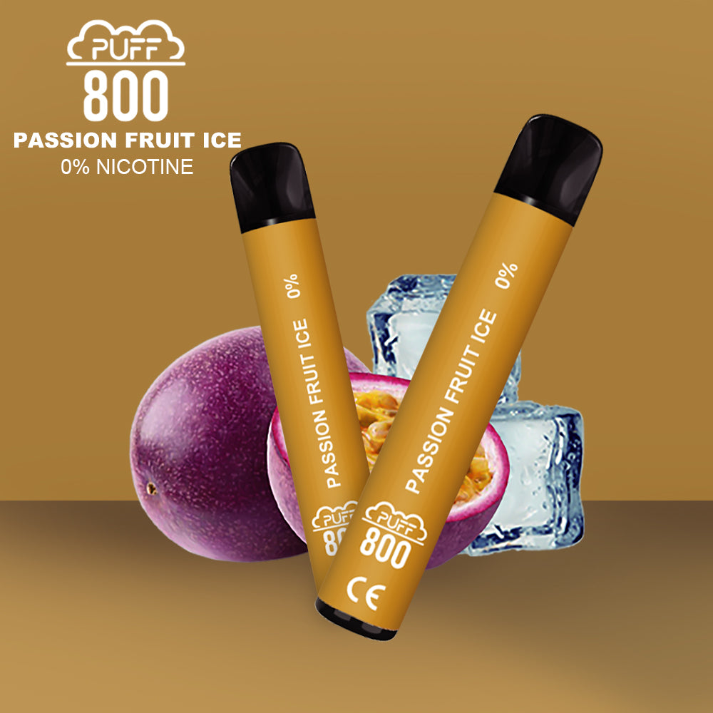 PASSION FRUIT ICE - PUFF 800 0% | puff 0%,puff 800 2% nicotine,zero nicotine