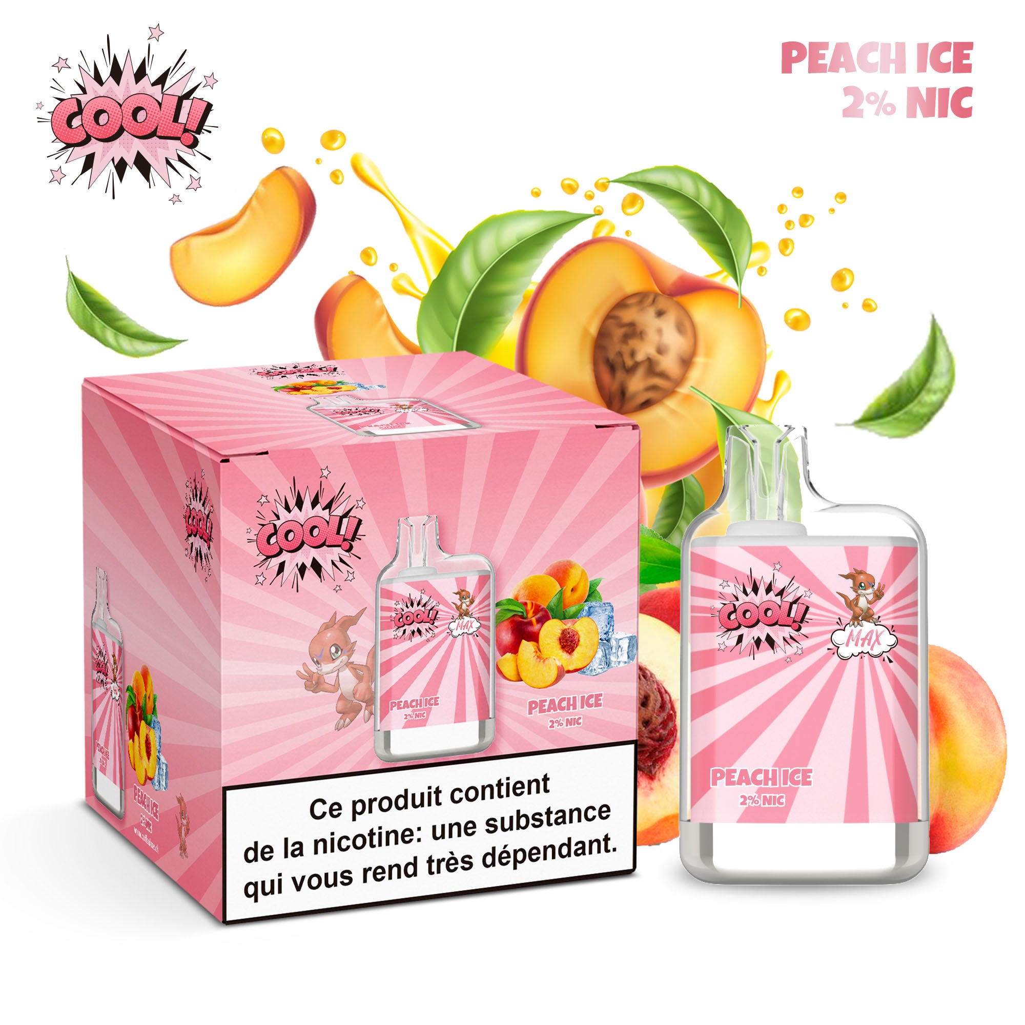 PEACH ICE - PUFF COOL 2%