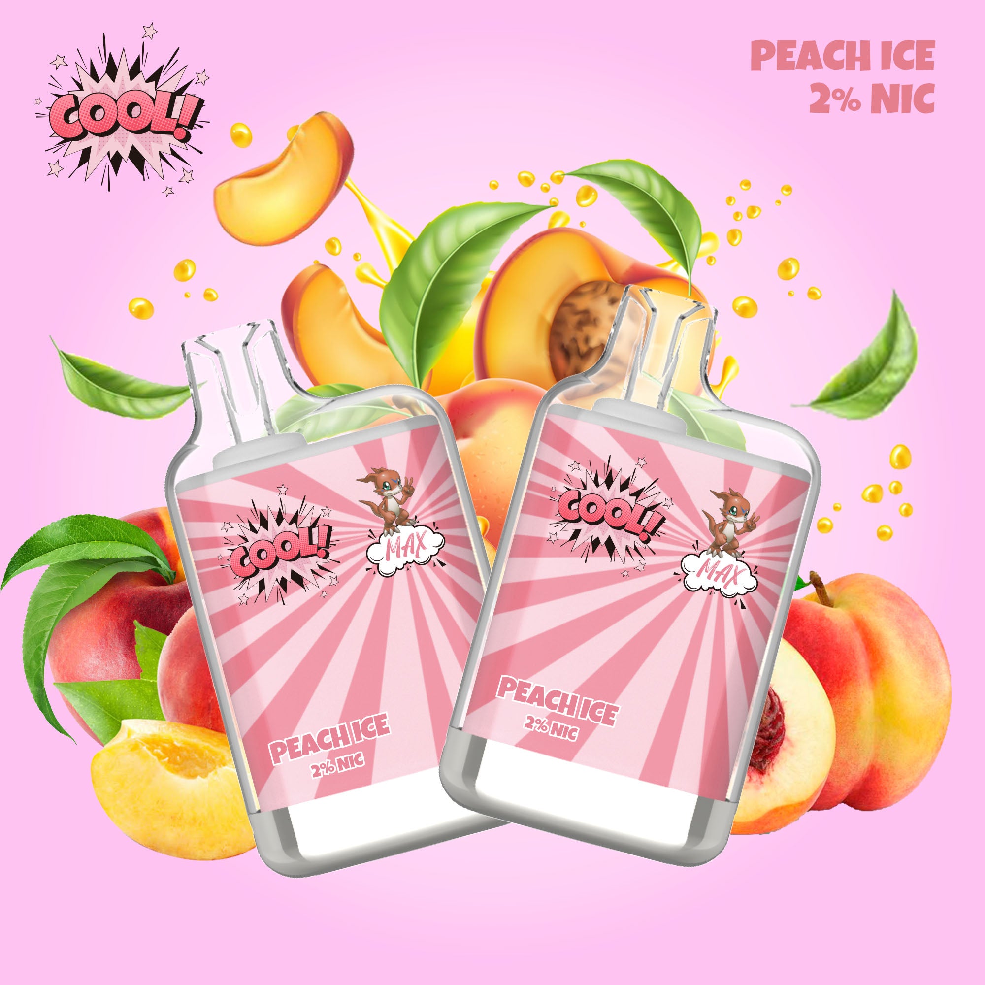 PEACH ICE - PUFF COOL 2%