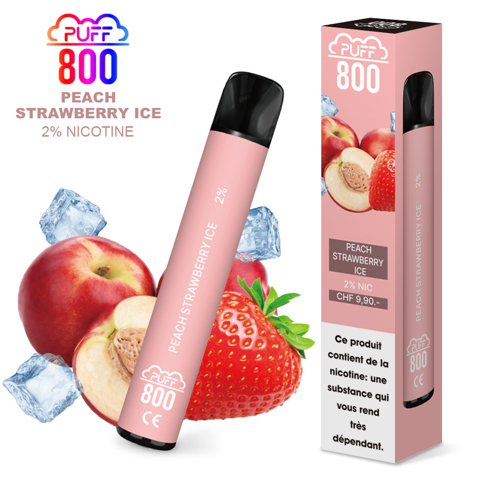 Peach strawberry ice - Puff 800 2% | puff 800 2%,puff 800 2% nicotine,puff8002%