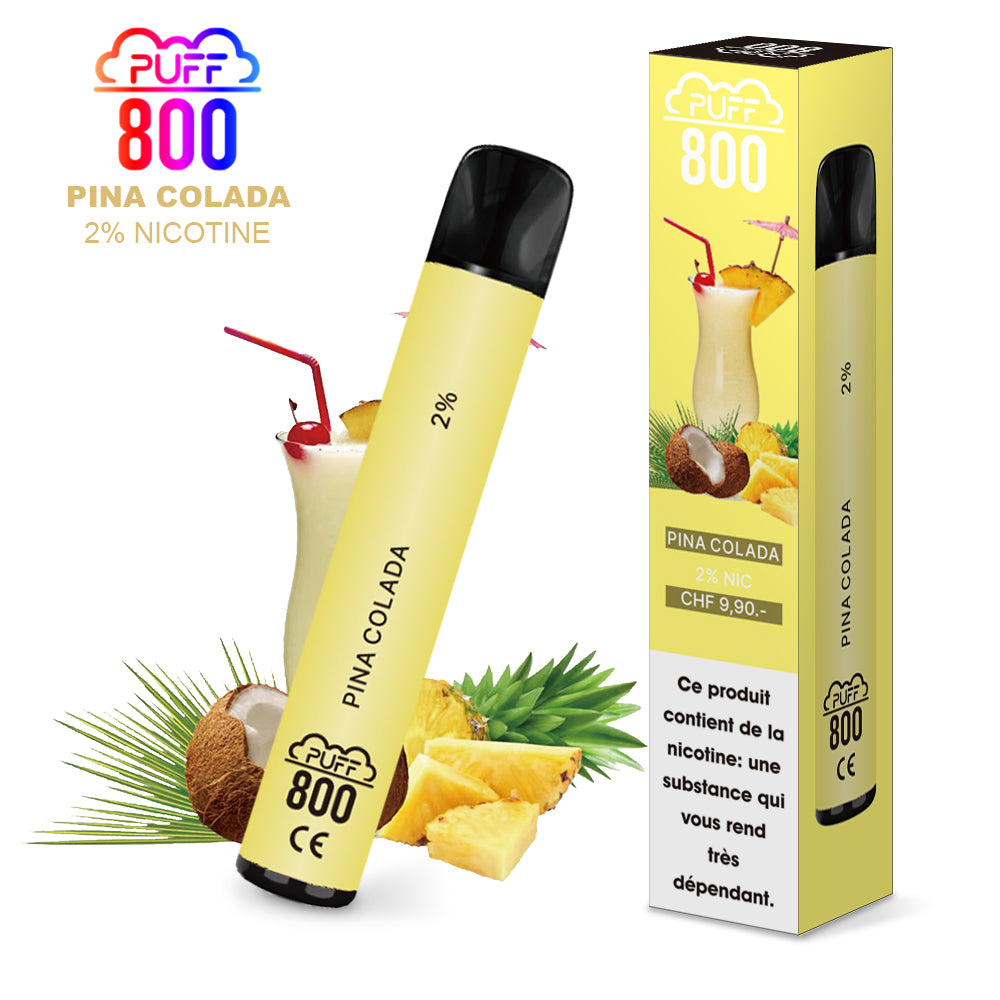 PINA COLADA - Puff 800 2% | puff 800 2%,puff 800 2% nicotine,puff8002%