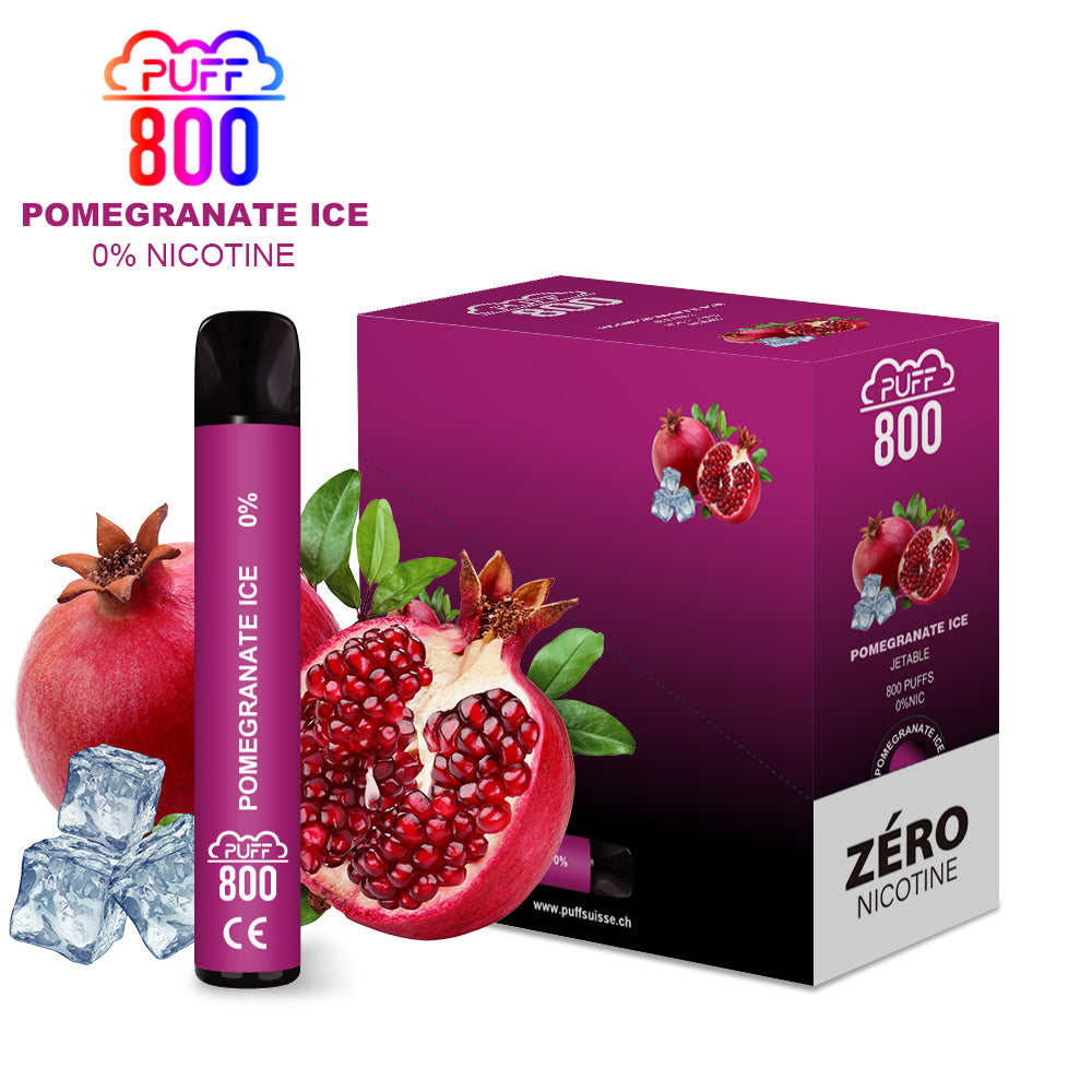 POMEGRANATE ICE - PUFF 800 0% | puff 0%,puff 800 2% nicotine,zero nicotine
