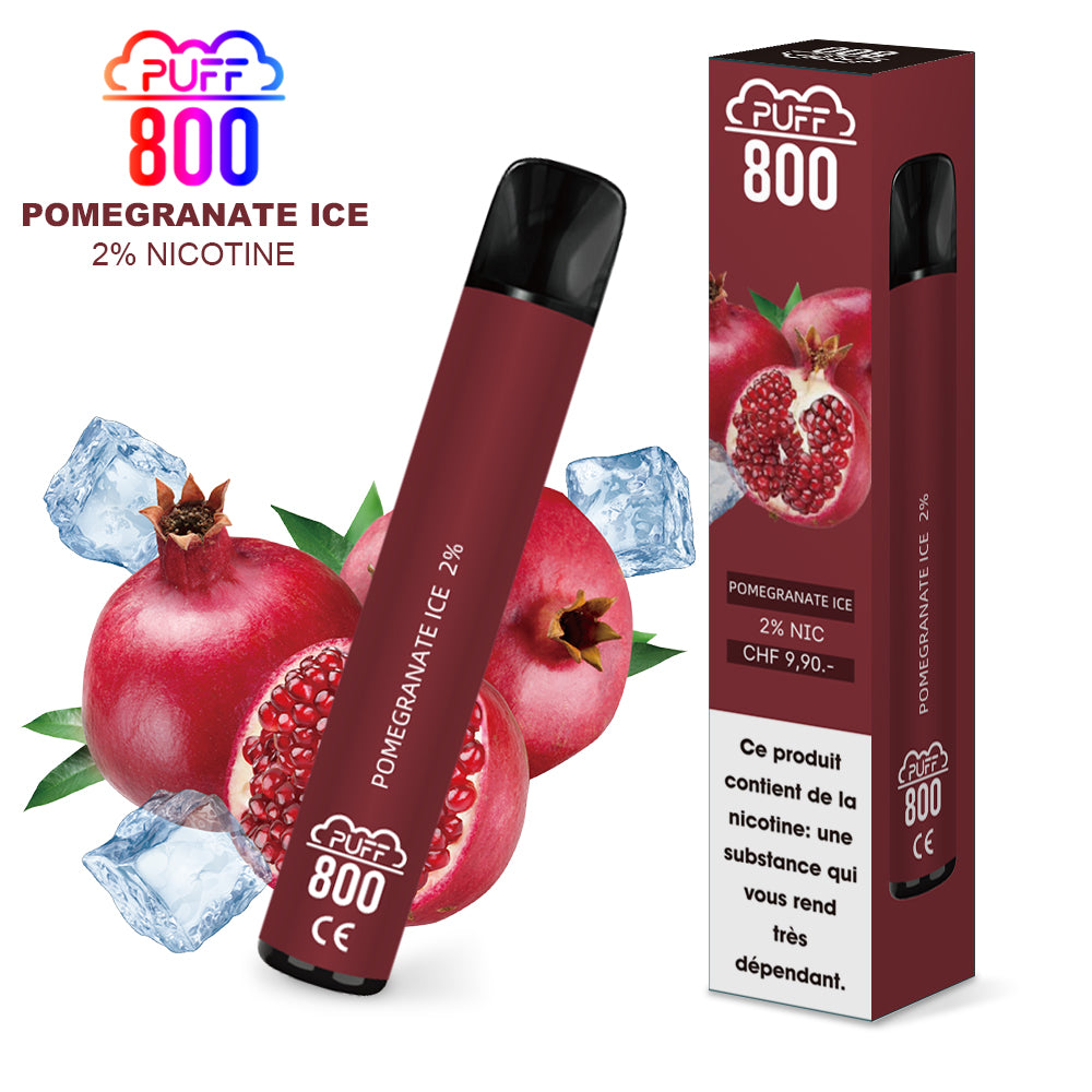 POMEGRANATE ICE - Puff 800 2% | puff 800 2%,puff 800 2% nicotine,puff8002%