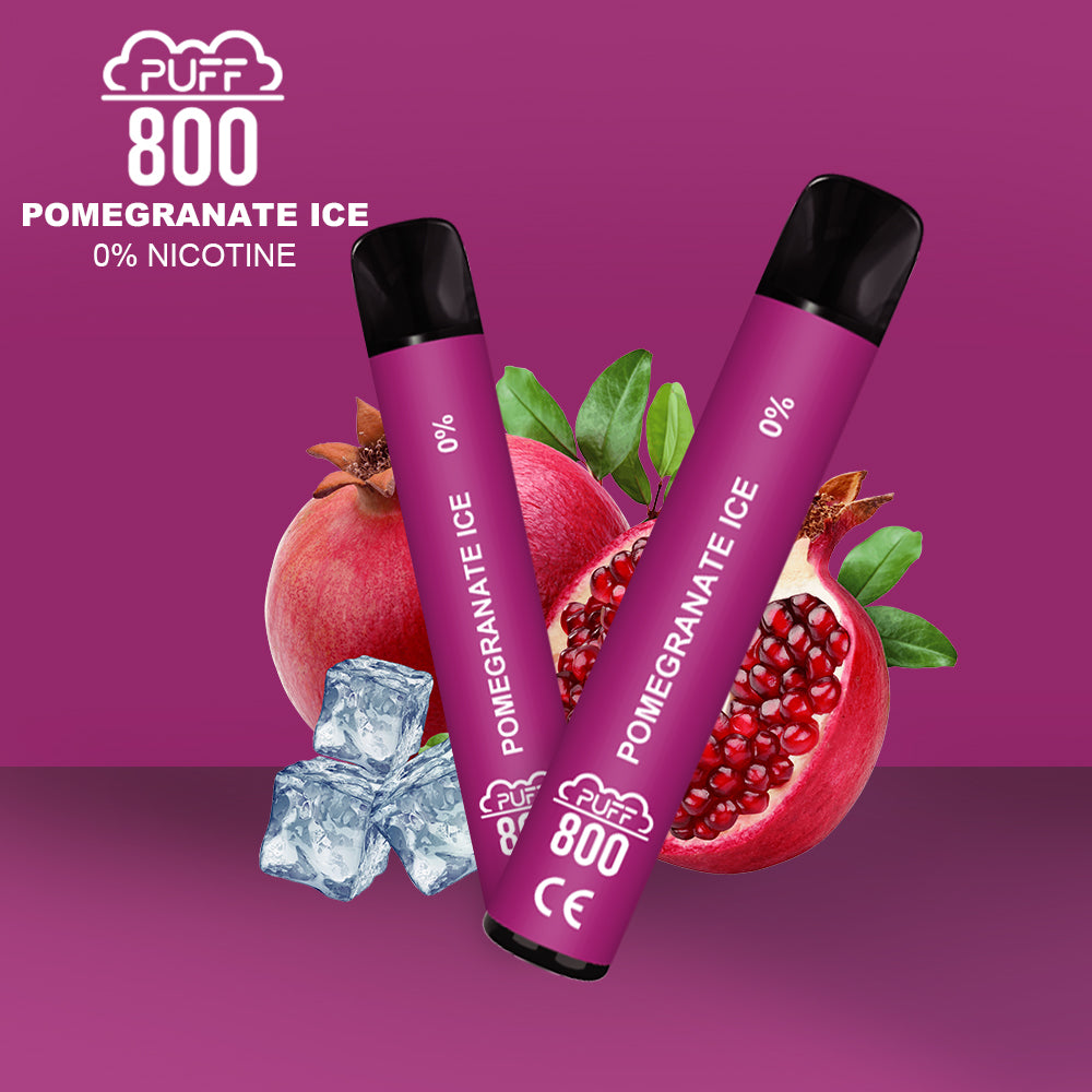 POMEGRANATE ICE - PUFF 800 0% | puff 0%,puff 800 2% nicotine,zero nicotine