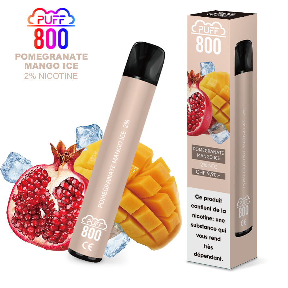 POMEGRANATE MANGO ICE - Puff 800 2% | puff 800 2%,puff 800 2% nicotine,puff8002%