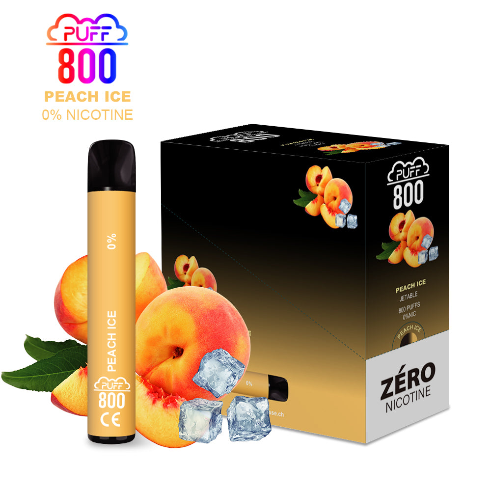 Peach Ice - PUFF 800 0% | puff 0%,puff 800 2% nicotine,zero nicotine