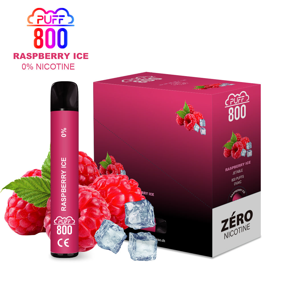 RASPBERRY ICE - PUFF 800 0% | puff 0%,zero nicotine