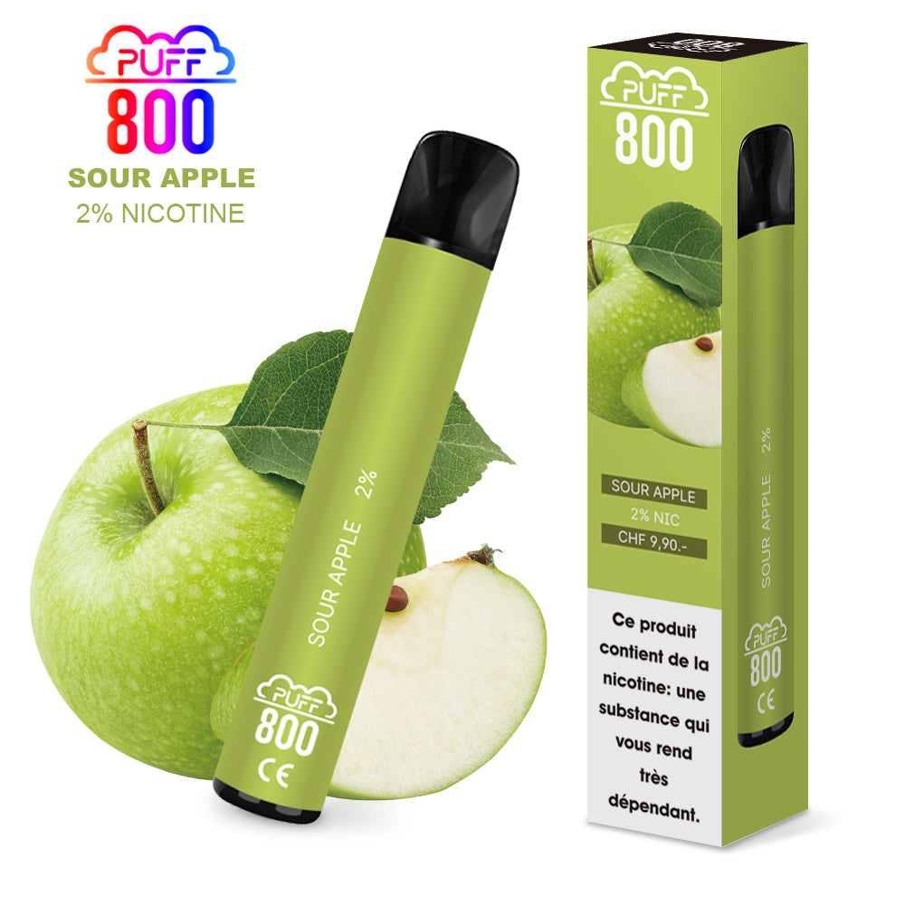SOUR APPLE - Puff 800 2% | puff 800 2%,puff8002%