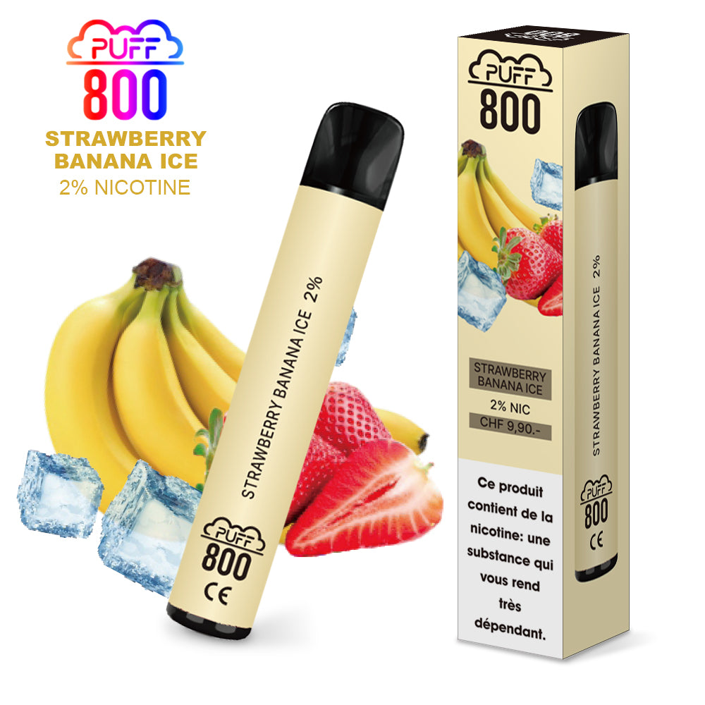 STRAWBERRY BANANA ICE - Puff 800 2% | puff 800 2%,puff8002%