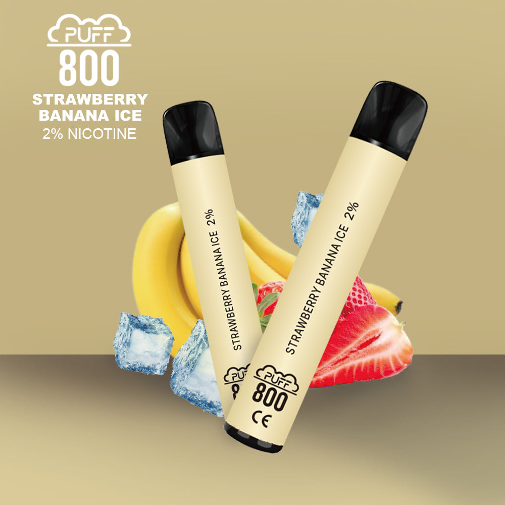 GHIACCIO FRAGOLA E BANANA - Puff 800 2% | puff 800 2%,puff8002%