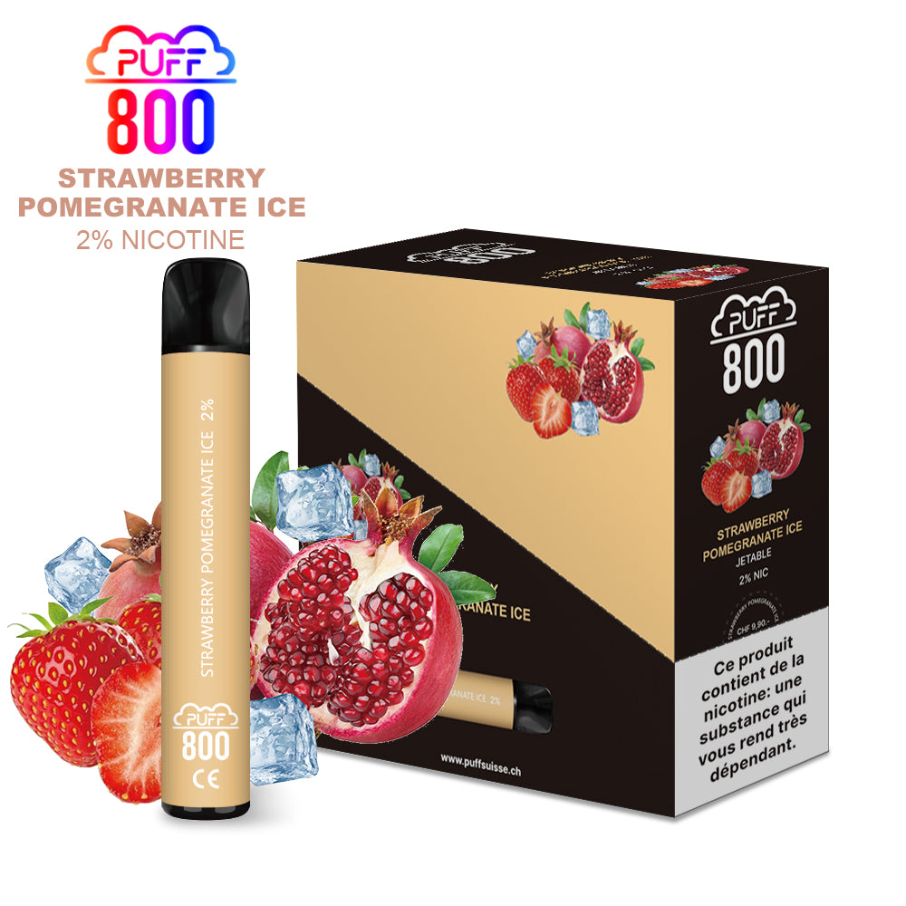 STRAWBERRY POMEGRANATE ICE - Puff 800 2% | puff 800 2%,puff8002%