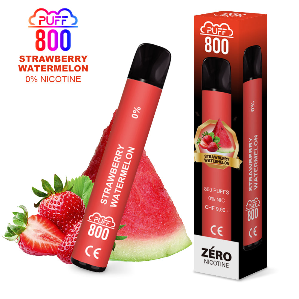 STRAWBERRY WATERMELON - PUFF 800 0% | puff 0%,zero nicotine