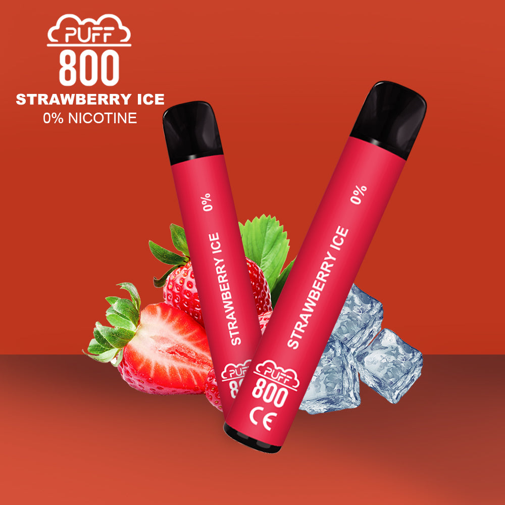 Strawberry Ice - PUFF 800 0% | puff 0%,zero nicotine