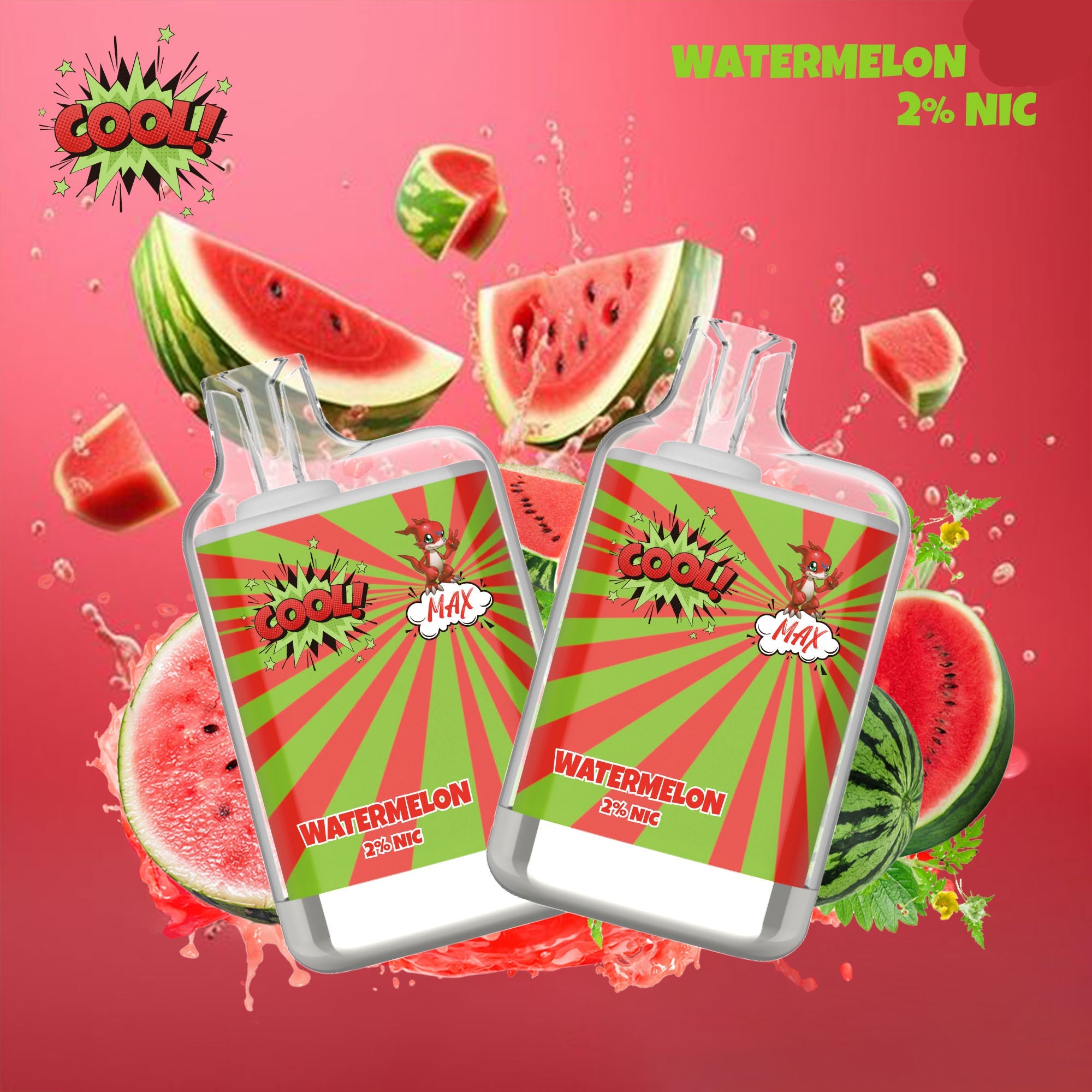 WATERMELON - PUFF COOL 2%