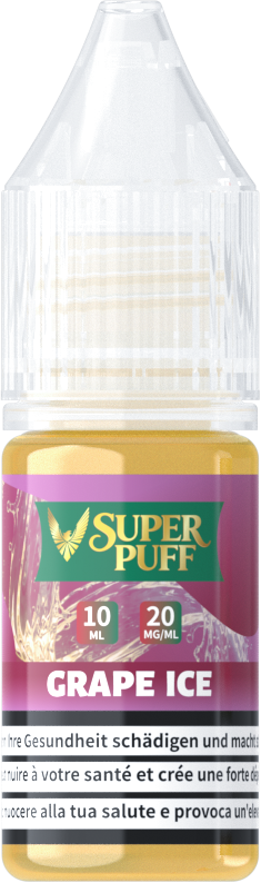 E-Liquide Super Puff - Grape Ice - 10ml (20mg)