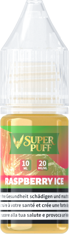 E-Liquide Super Puff - Raspberry Ice - 10ml (20mg)