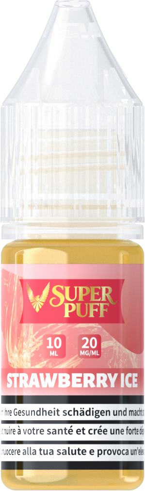E-Liquide Super Puff - Strawberry Ice - 10ml (20mg)