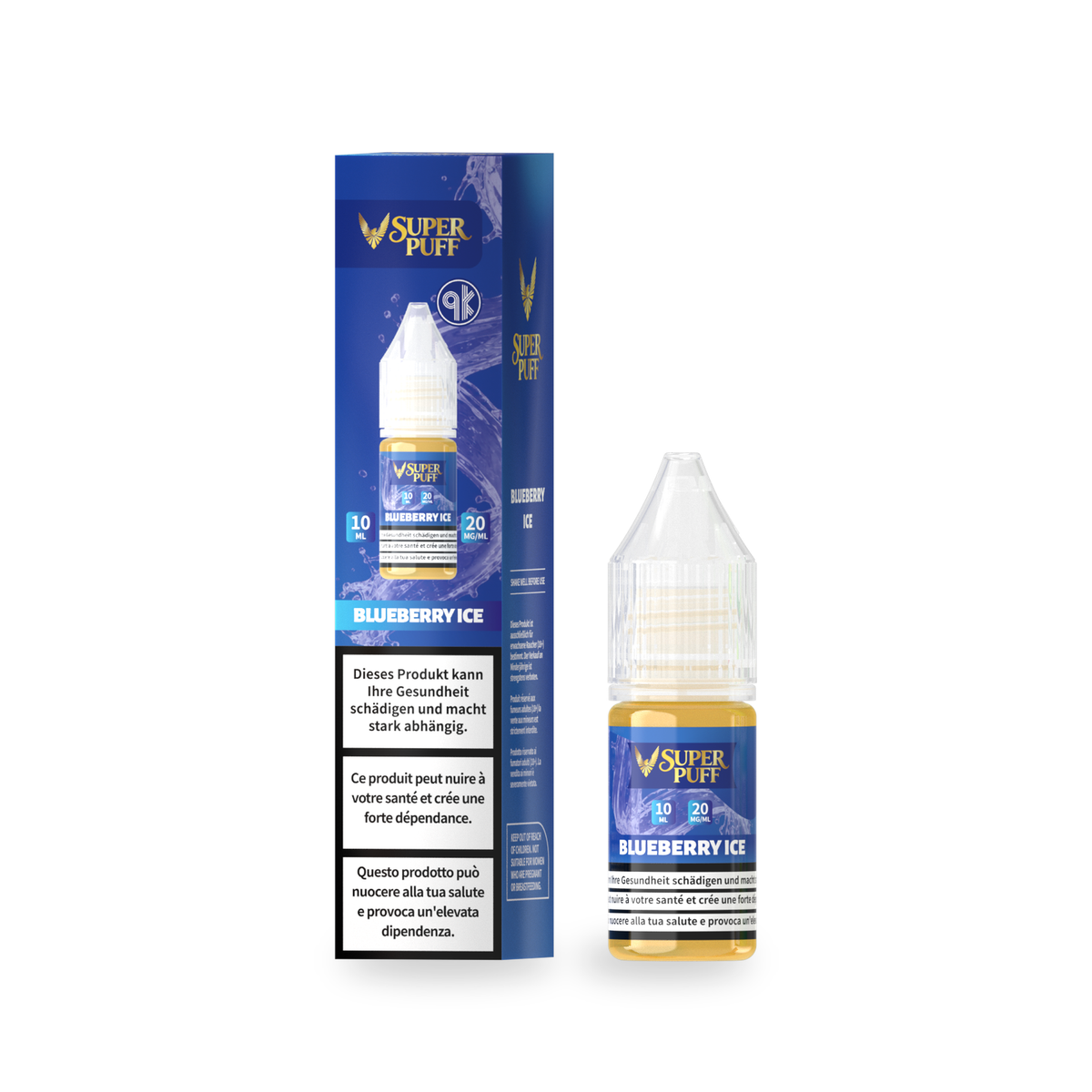 Super Puff E-Liquid - Raspberry Ice - 10ml (20mg)