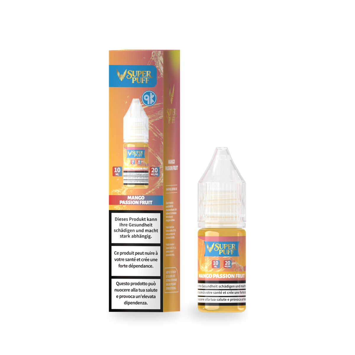 E-Liquid Super Puff - Mango Passion Fruit - 10ml (20mg)