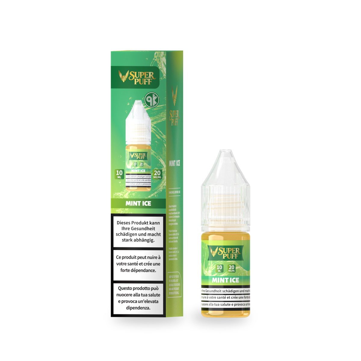E-liquid Super Puff - Mint Ice - 10ml (20mg)