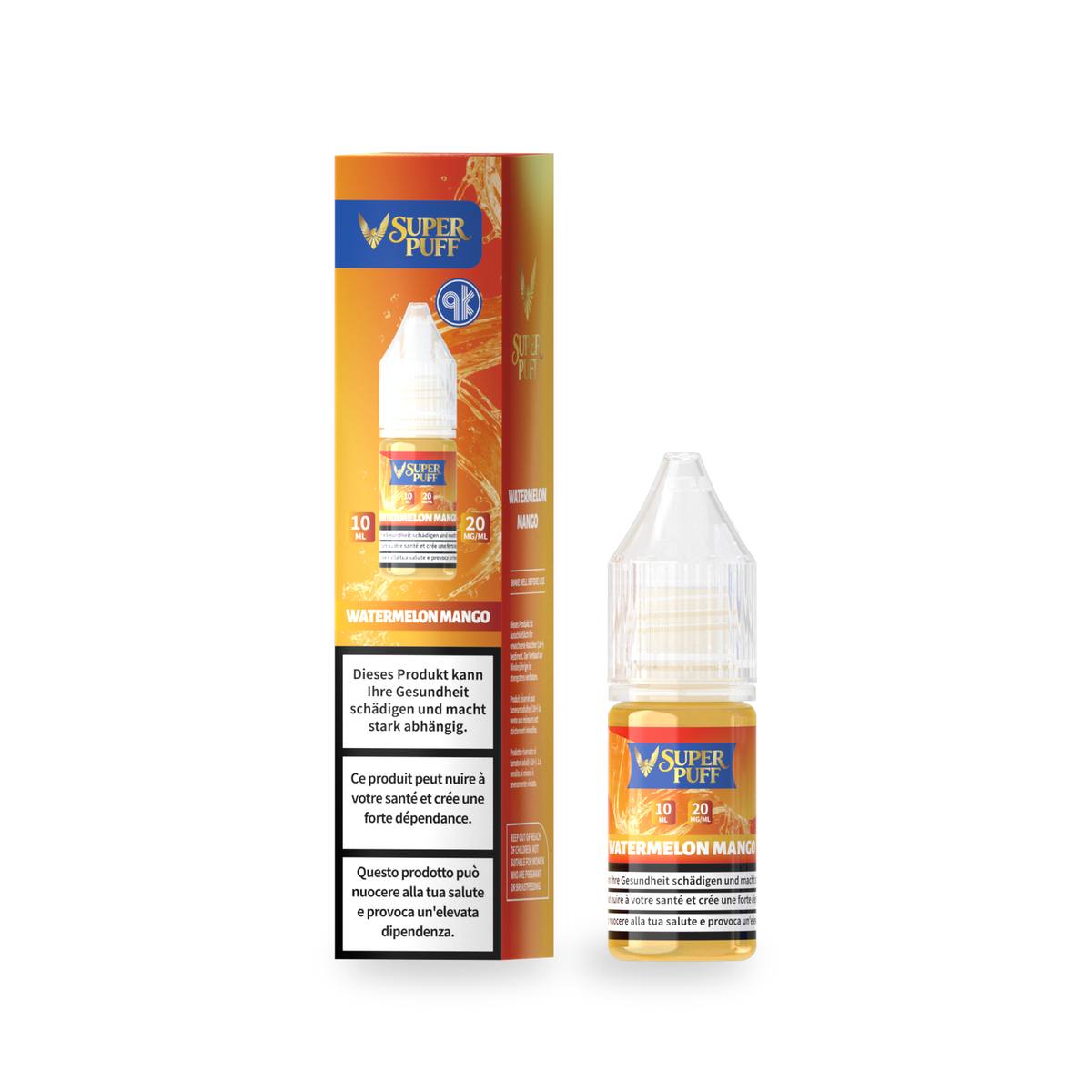 E-Liquid Super Puff - Watermelon Mango - 10ml (20mg)
