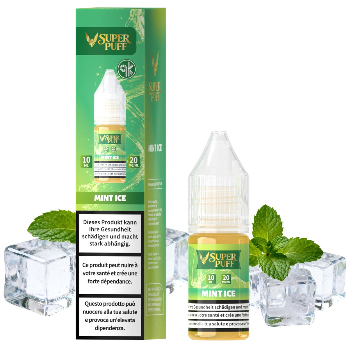 E-Liquid Super Puff - Minze Ice - 10ml (20mg)