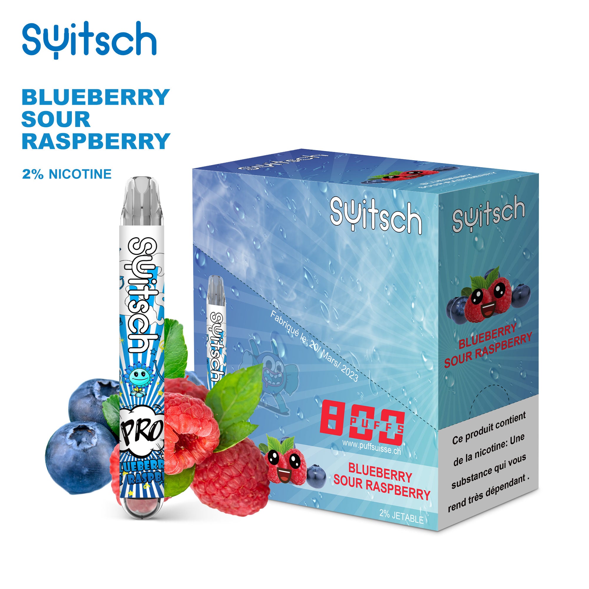 Blueberry Sour Raspberry - Puff Pro 2%