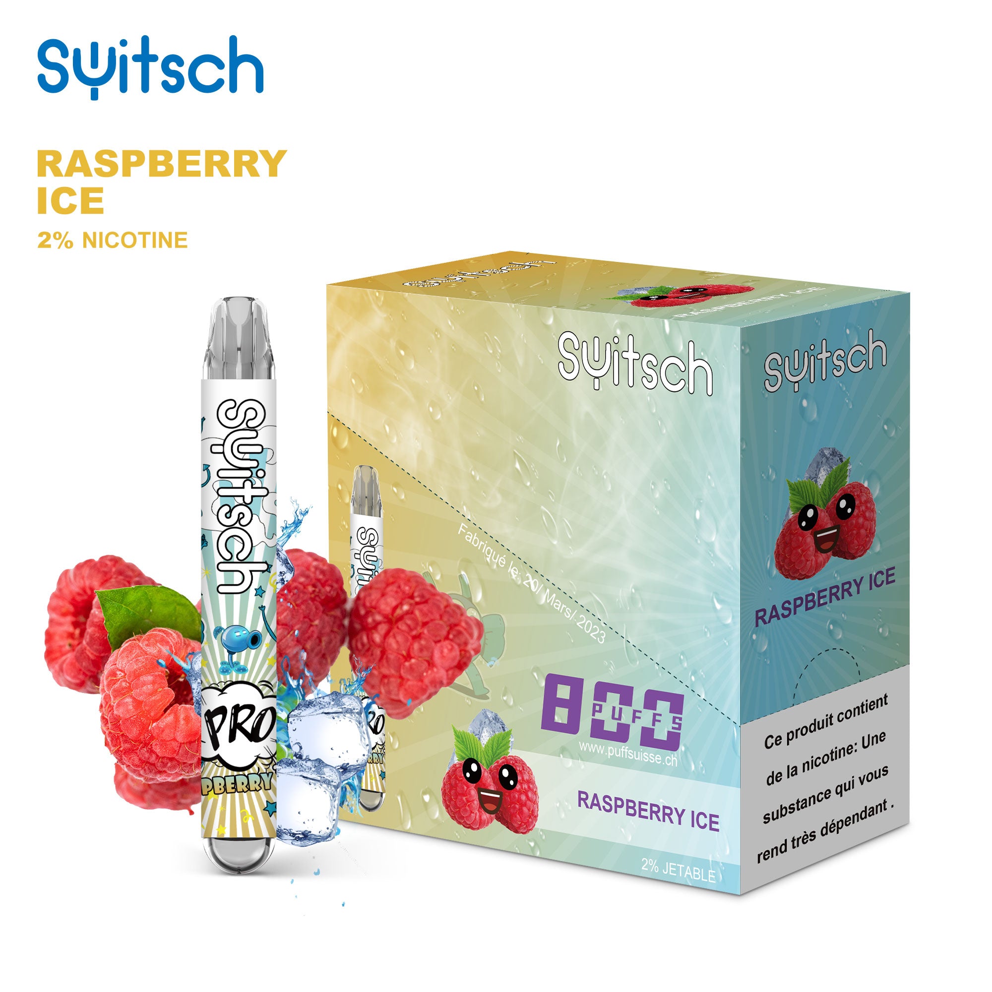 Raspberry Ice - Puff Pro 2%