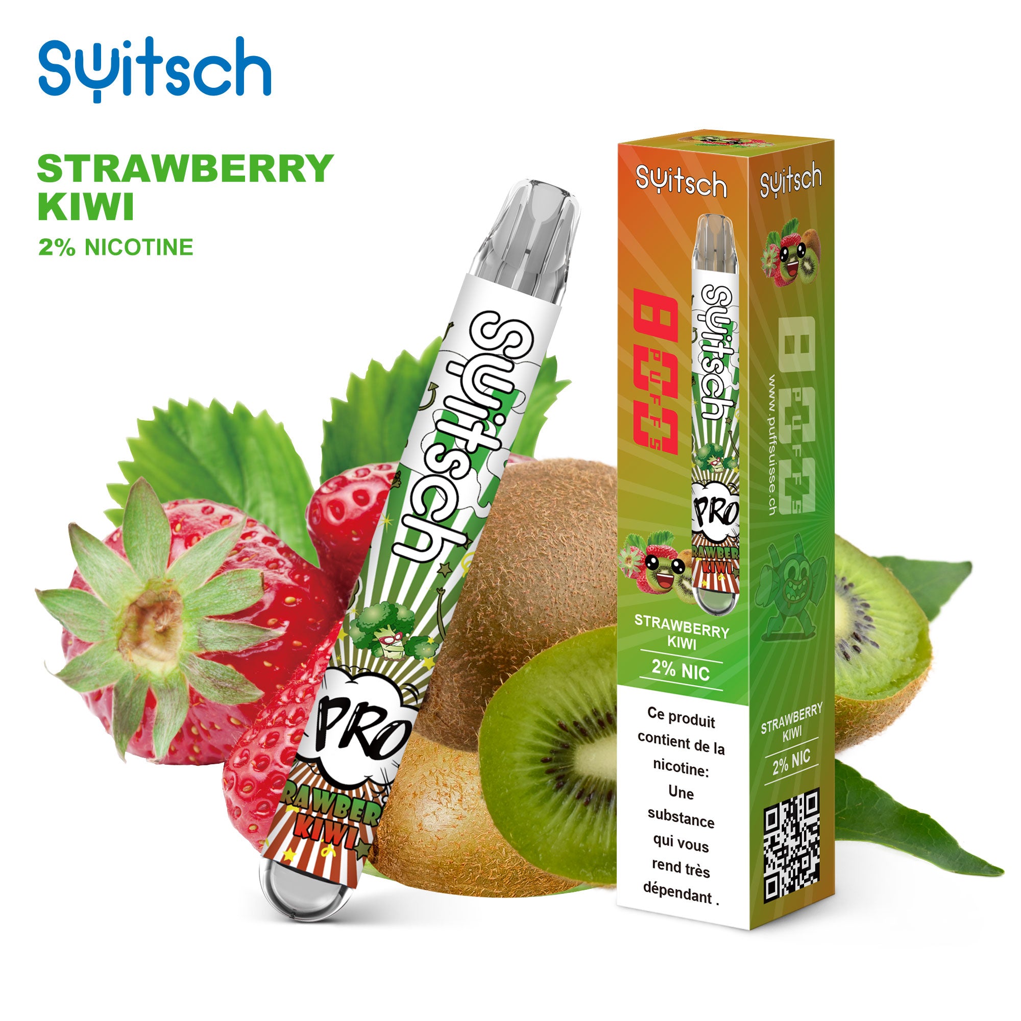 Strawberry kiwi - Puff Pro 2%